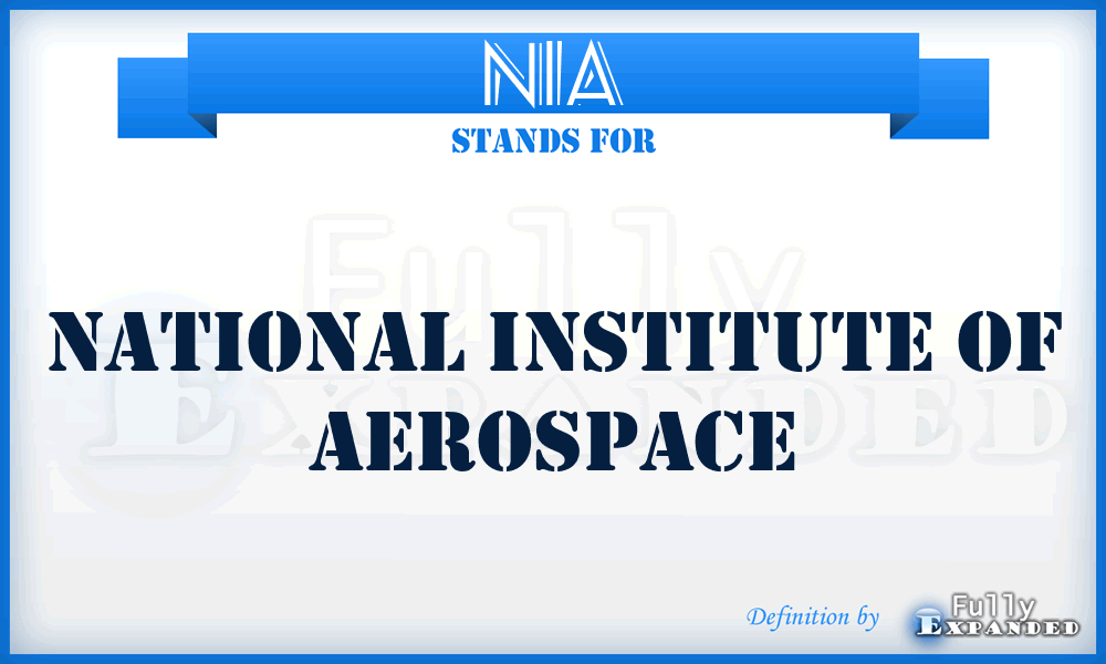 NIA - National Institute of Aerospace