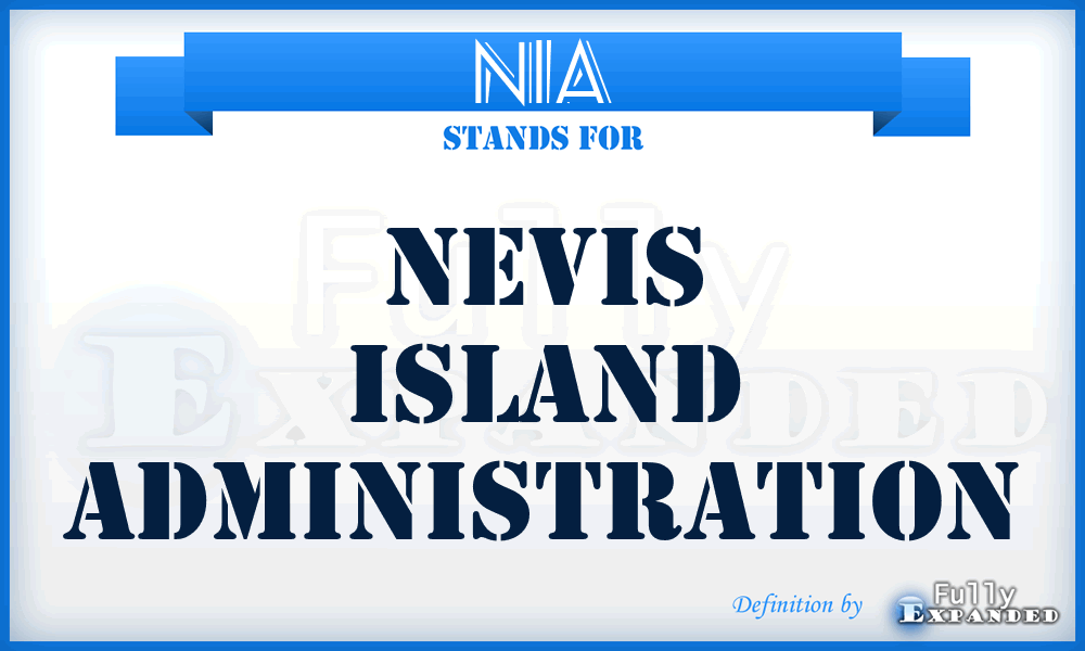 NIA - Nevis Island Administration