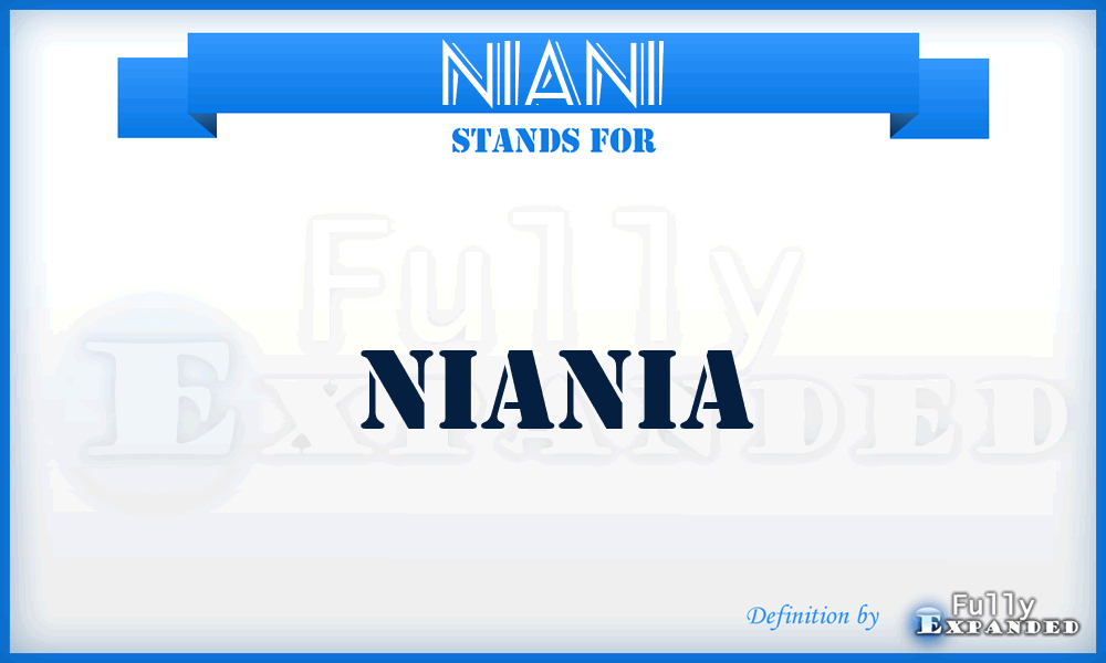 NIANI - Niania
