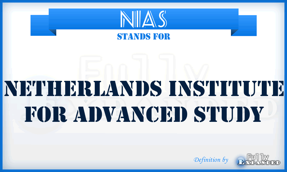 NIAS - Netherlands Institute for Advanced Study