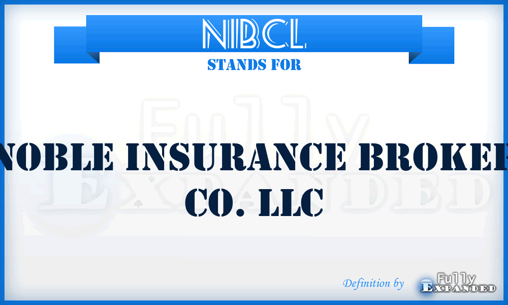 NIBCL - Noble Insurance Broker Co. LLC