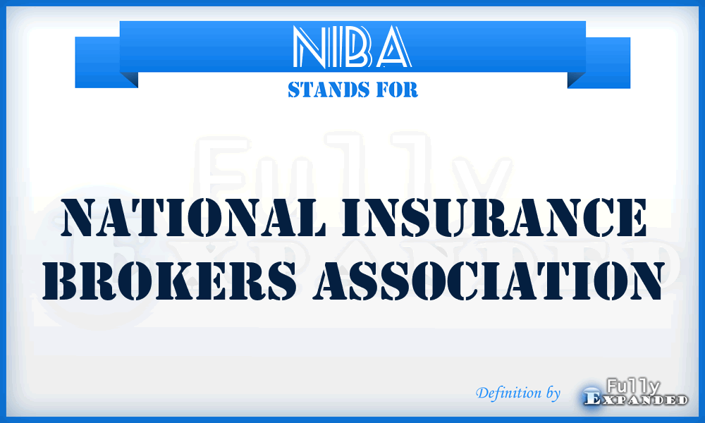 NIBA - National Insurance Brokers Association