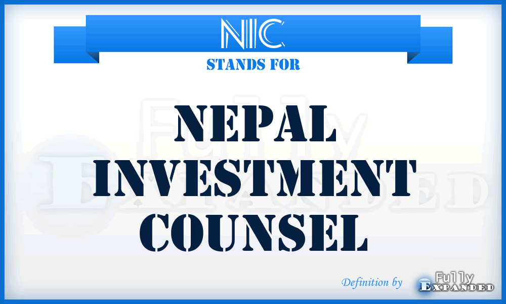 NIC - Nepal Investment Counsel