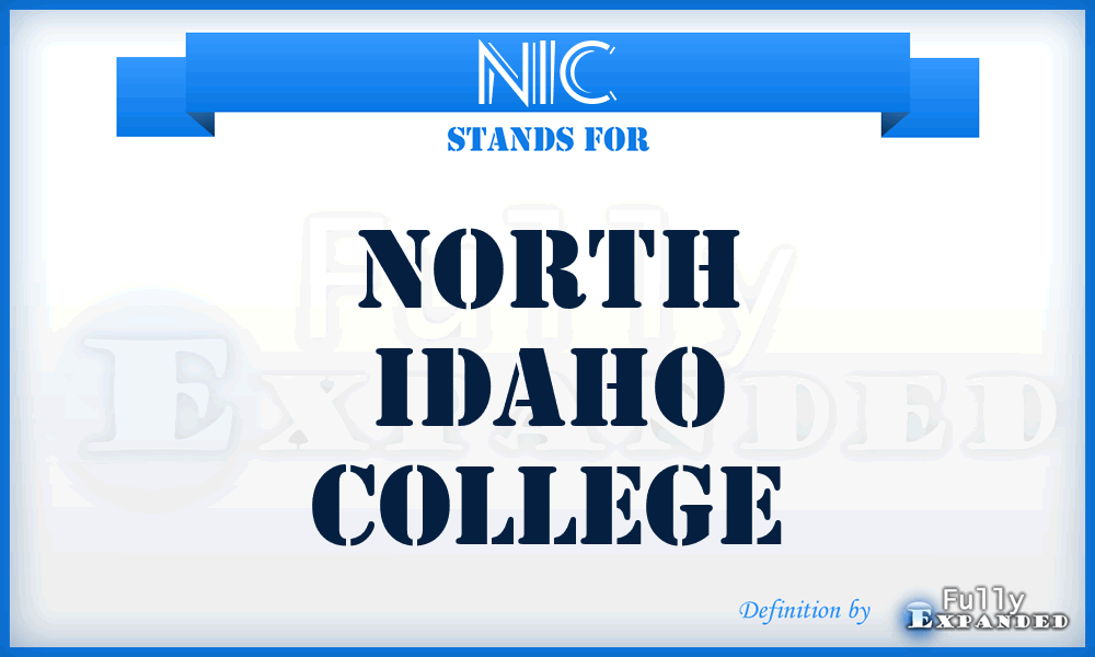 NIC - North Idaho College