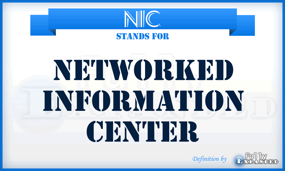 NIC - networked information center