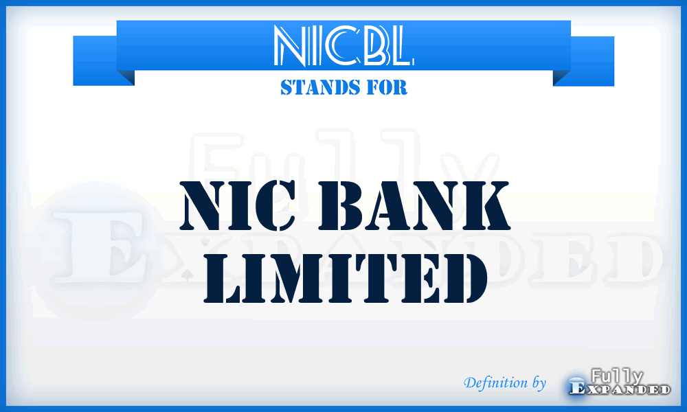 NICBL - NIC Bank Limited