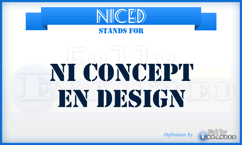 NICED - NI Concept En Design