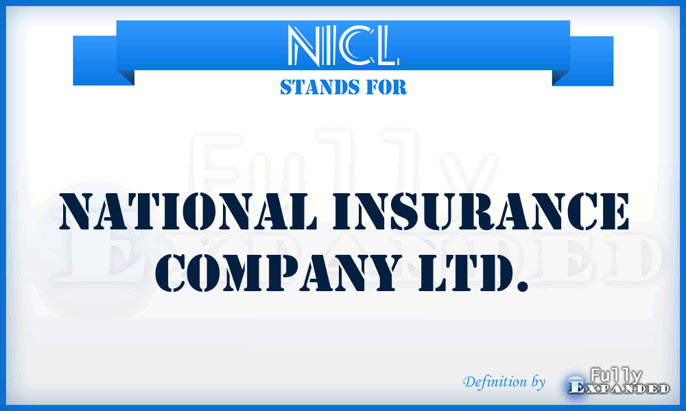NICL - National Insurance Company Ltd.
