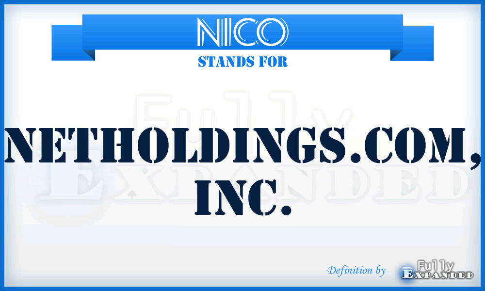 NICO - NetHoldings.com, Inc.