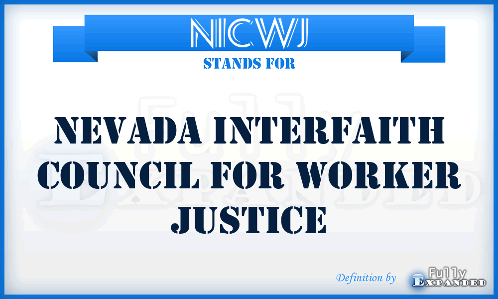 NICWJ - Nevada Interfaith Council for Worker Justice