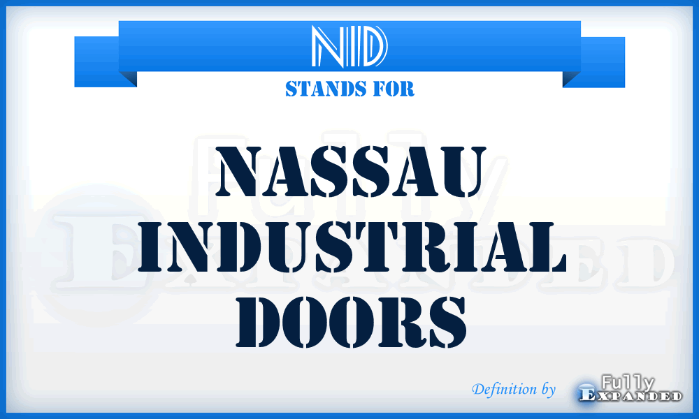 NID - Nassau Industrial Doors