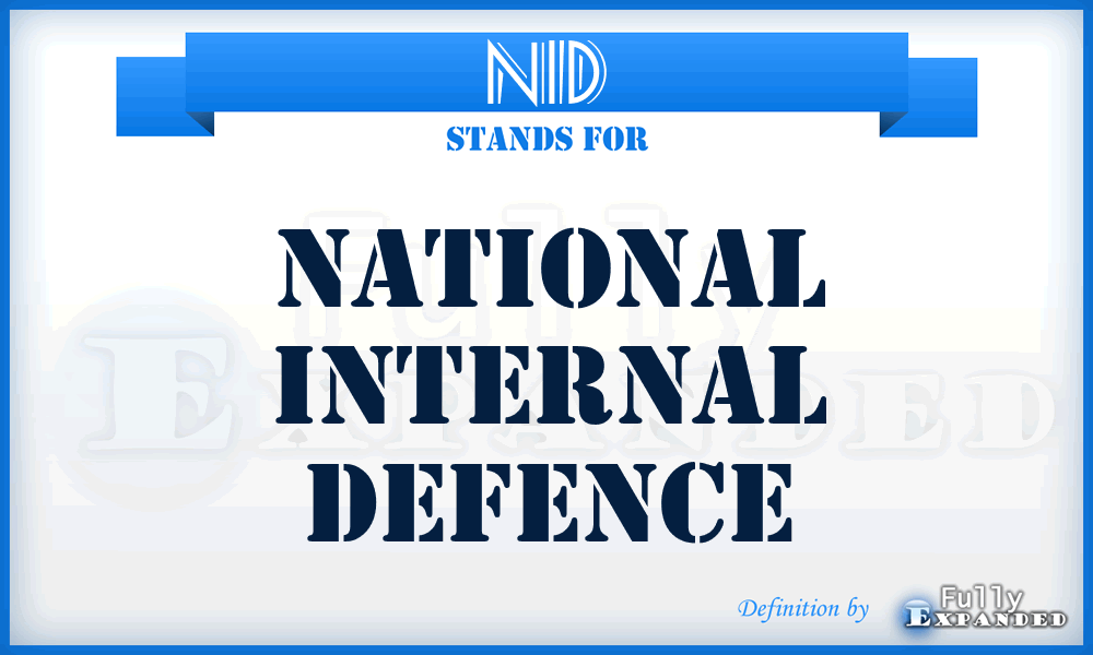 NID - National Internal Defence