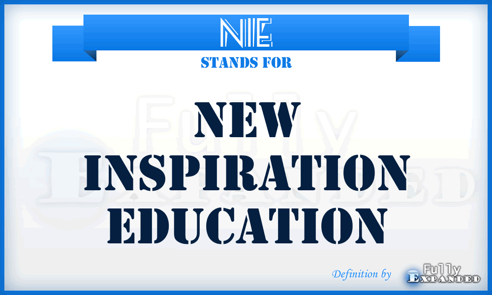 NIE - New Inspiration Education