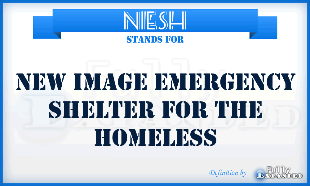 NIESH - New Image Emergency Shelter for the Homeless