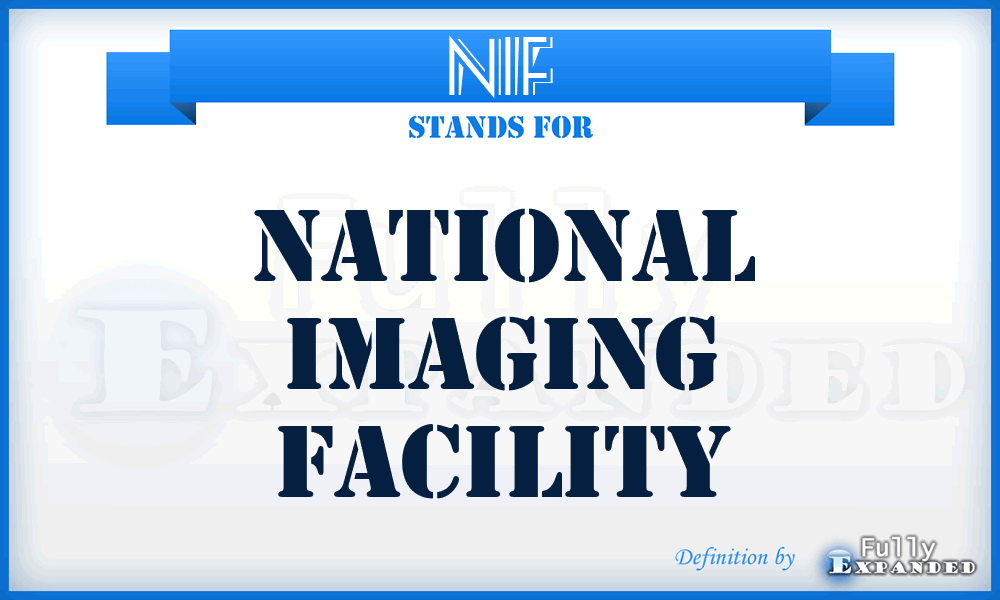 NIF - National Imaging Facility