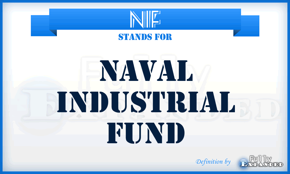 NIF - Naval Industrial Fund