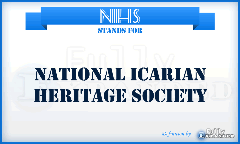 NIHS - National Icarian Heritage Society