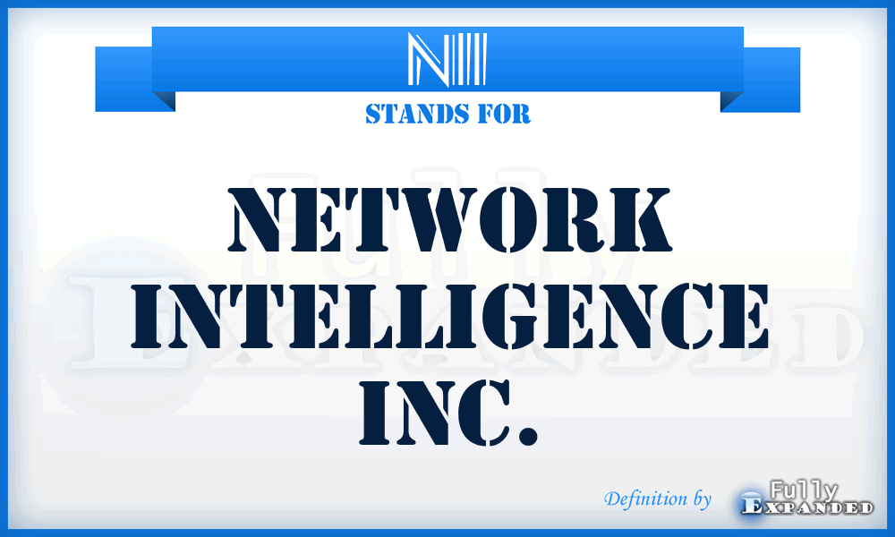 NII - Network Intelligence Inc.