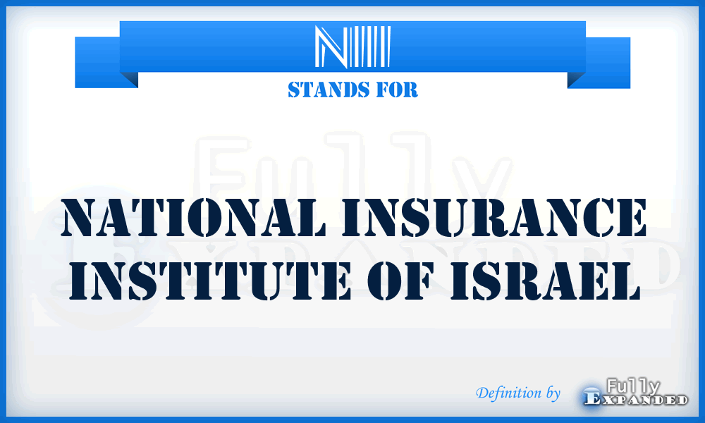 NIII - National Insurance Institute of Israel