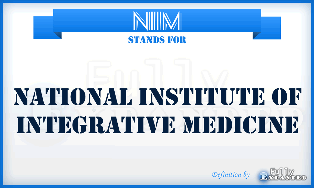 NIIM - National Institute of Integrative Medicine