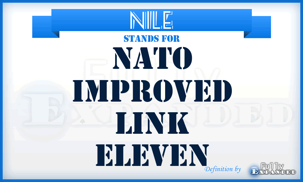 NILE - NATO Improved Link Eleven