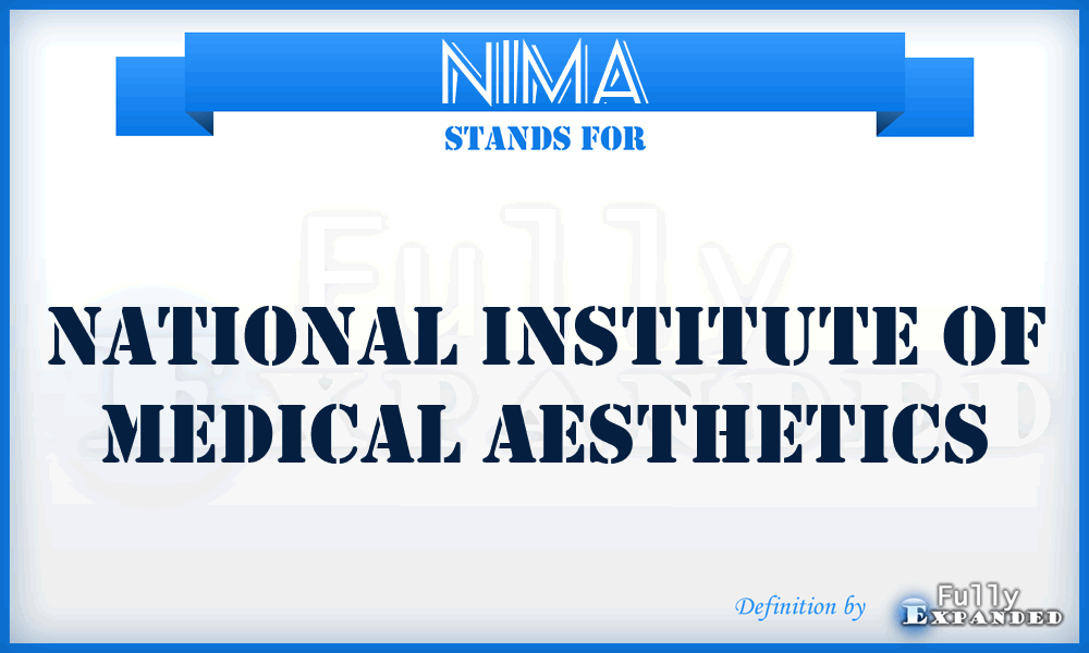 NIMA - National Institute of Medical Aesthetics
