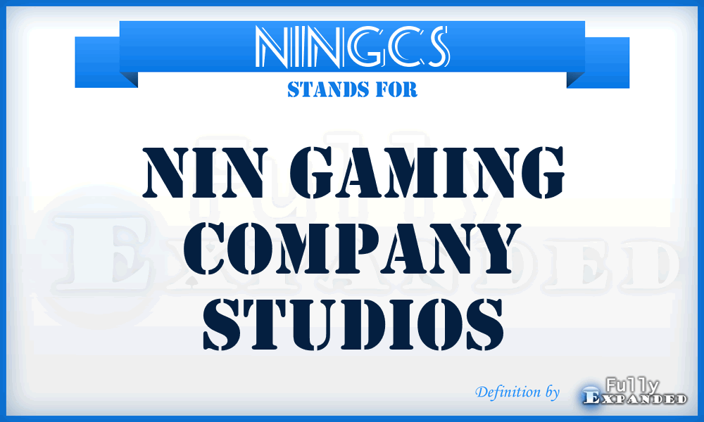 NINGCS - NIN Gaming Company Studios