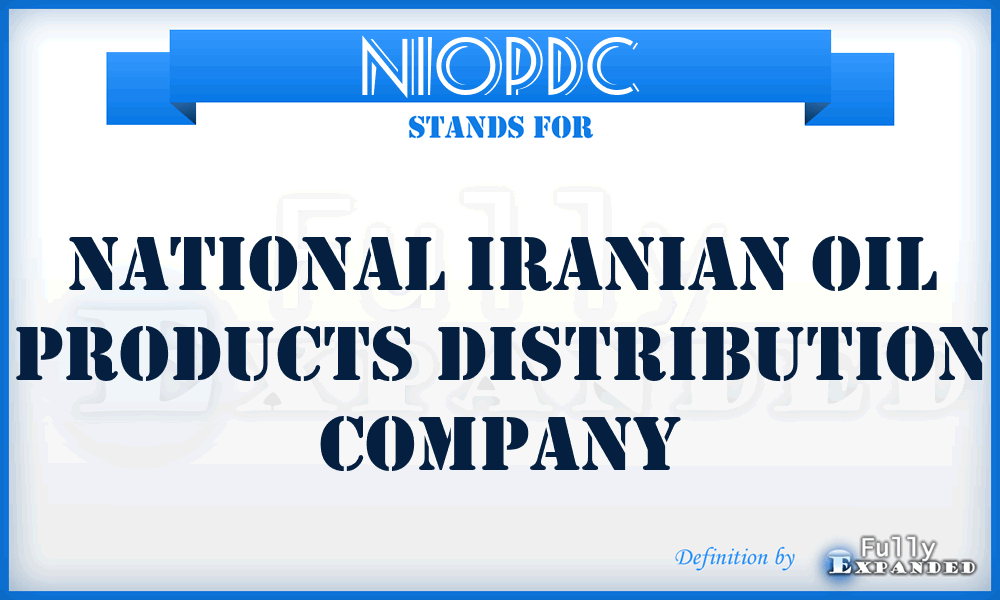 NIOPDC - National Iranian Oil Products Distribution Company