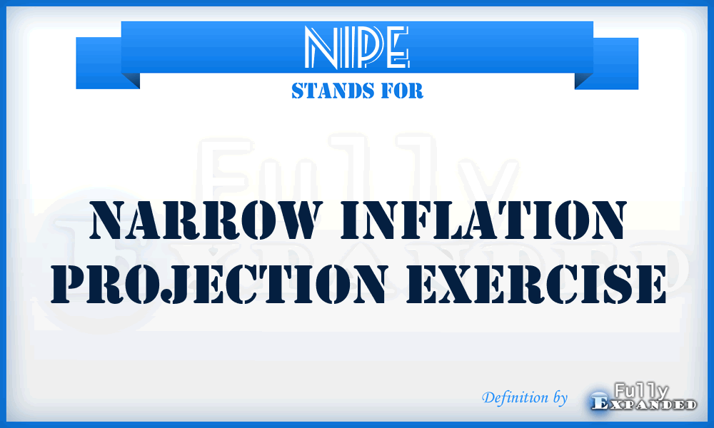 NIPE - Narrow Inflation Projection Exercise