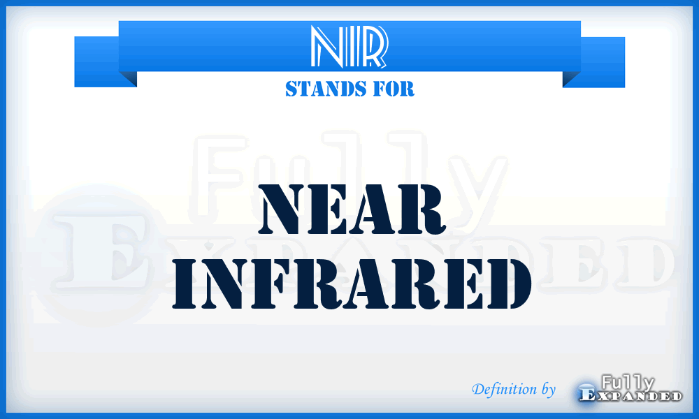 NIR - near infrared