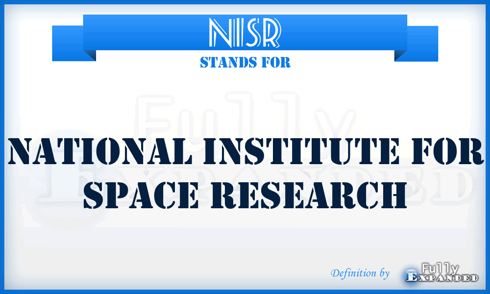 NISR - National Institute for Space Research