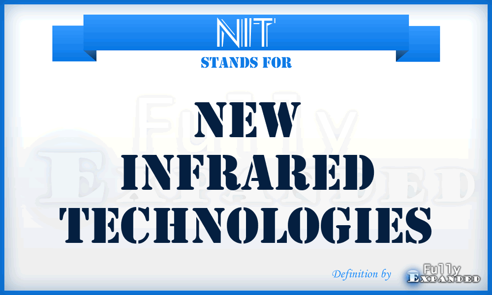 NIT - New Infrared Technologies
