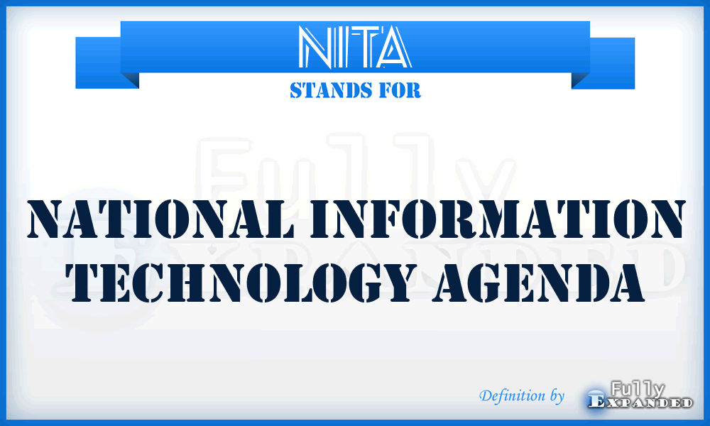 NITA - National Information Technology Agenda