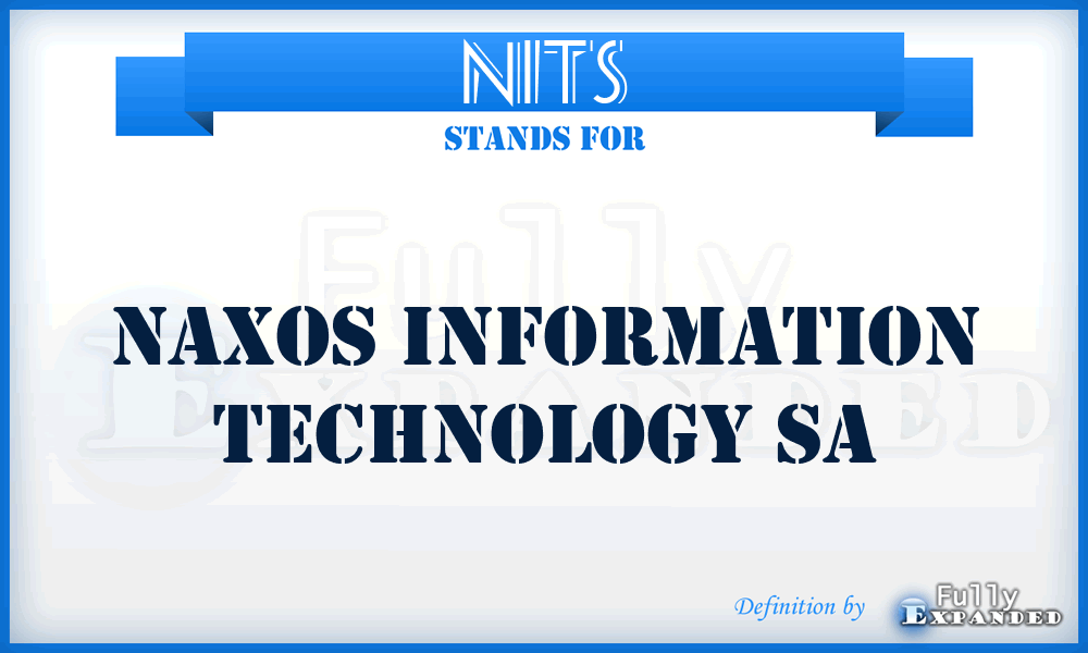 NITS - Naxos Information Technology Sa