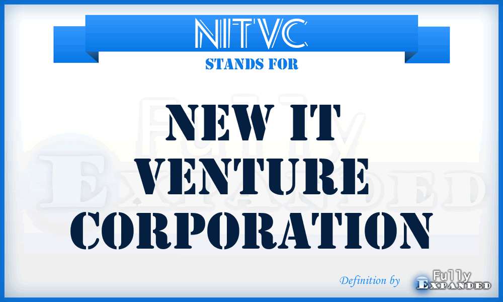 NITVC - New IT Venture Corporation