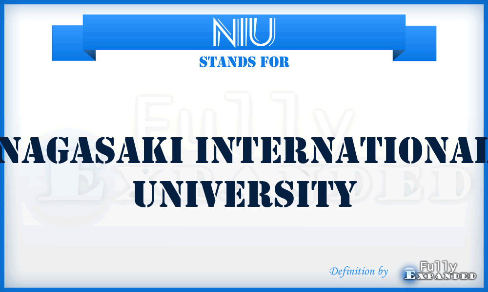 NIU - Nagasaki International University