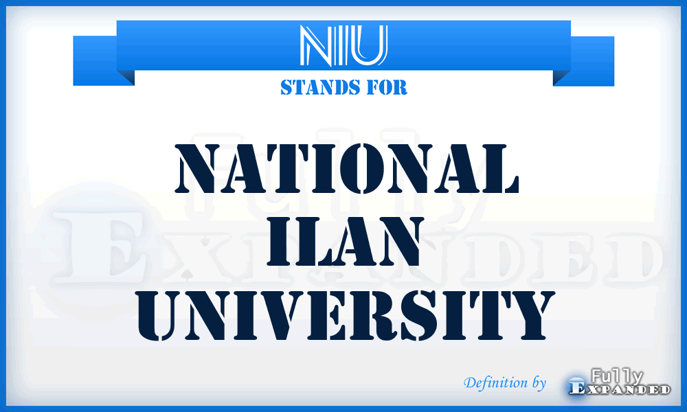 NIU - National Ilan University