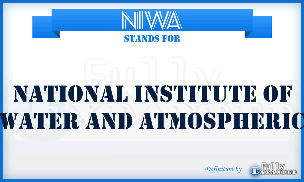NIWA - National Institute of Water and Atmospheric