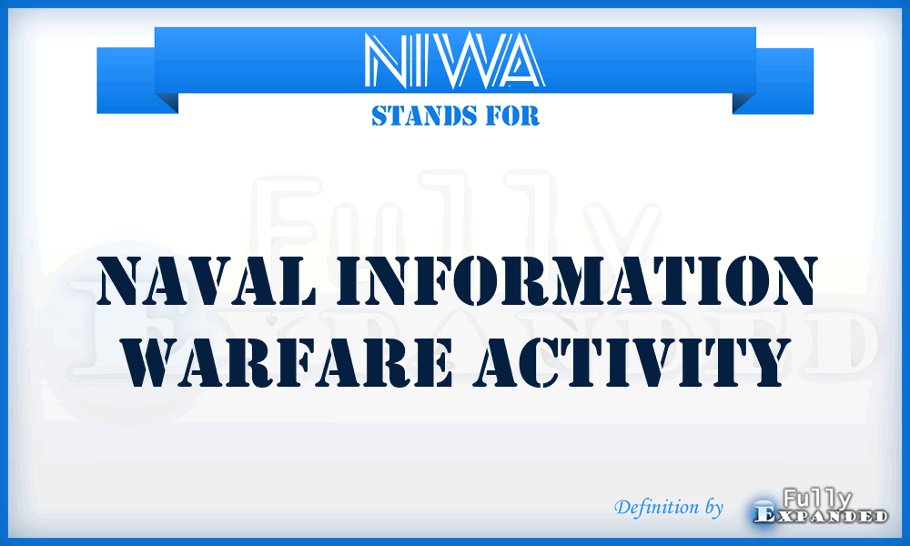 NIWA - naval information warfare activity