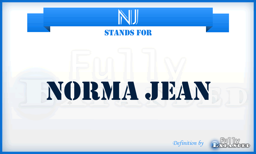 NJ - Norma Jean