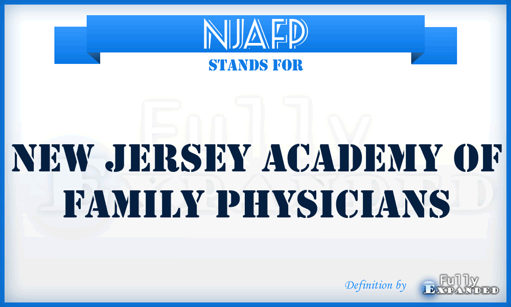 NJAFP - New Jersey Academy of Family Physicians