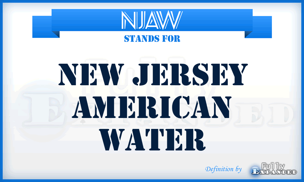 NJAW - New Jersey American Water