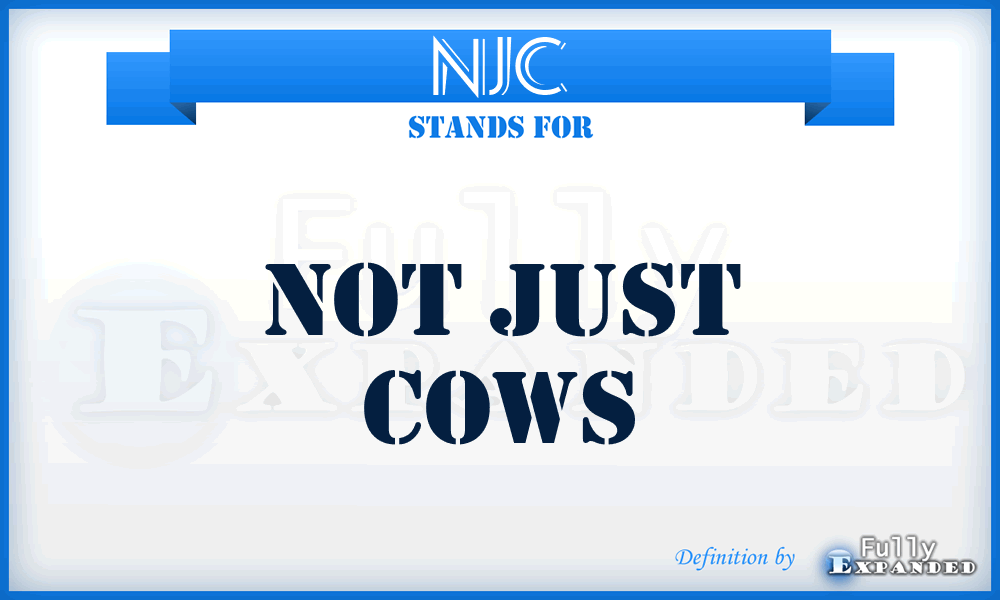 NJC - Not Just Cows