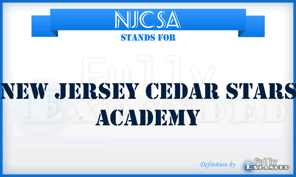 NJCSA - New Jersey Cedar Stars Academy