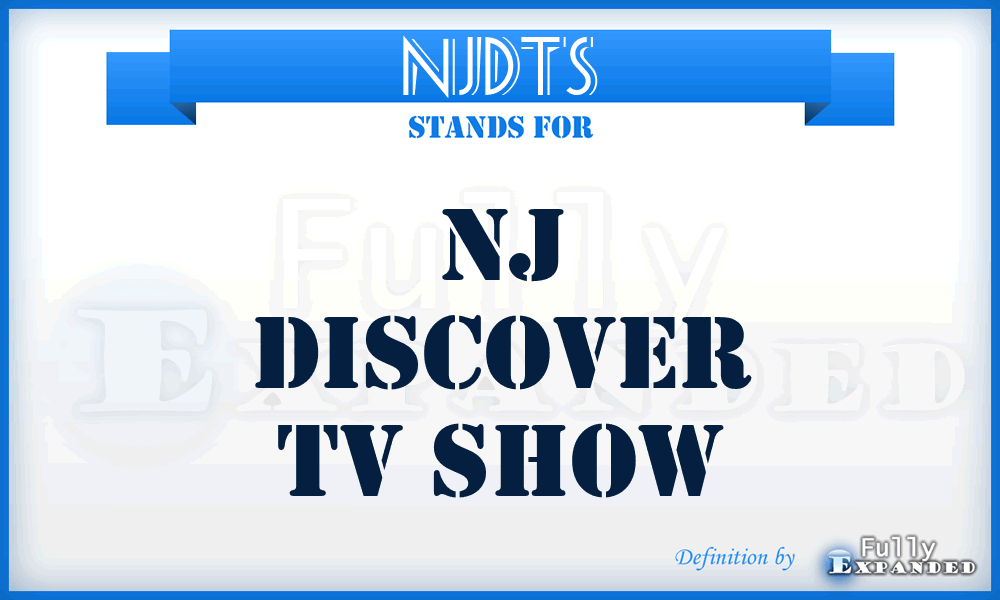 NJDTS - NJ Discover Tv Show