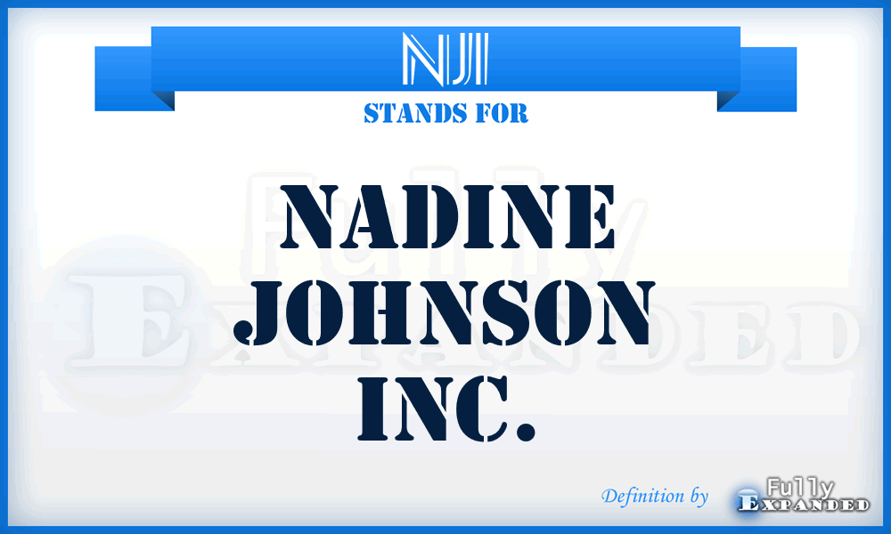 NJI - Nadine Johnson Inc.