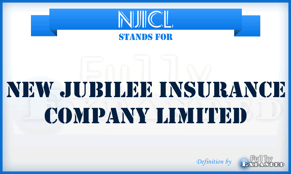 NJICL - New Jubilee Insurance Company Limited
