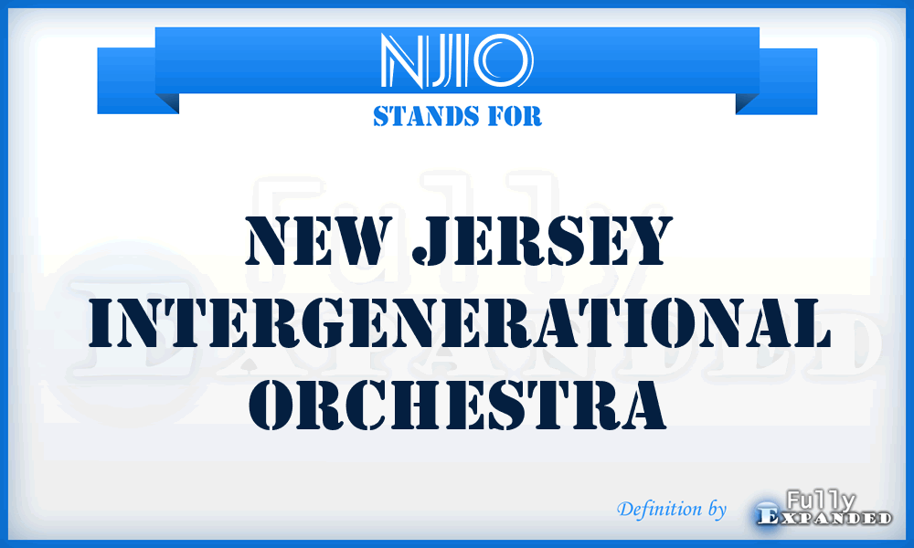 NJIO - New Jersey Intergenerational Orchestra