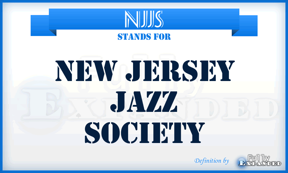 NJJS - New Jersey Jazz Society