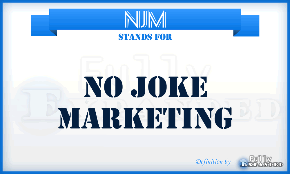 NJM - No Joke Marketing